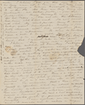 Peabody, Elizabeth [Palmer], mother, ALS to. Aug. 5, 1832.