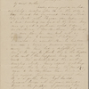 Peabody, Elizabeth [Palmer], mother, ALS to. Jan. 12, 1843.