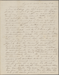 Peabody, Elizabeth [Palmer], mother, ALS to. Aug. 13-15, 1843. 