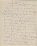 Peabody, Elizabeth [Palmer], mother, AL (incomplete) to. Dec. 1, 1843. 