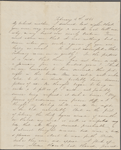 Peabody, Elizabeth [Palmer], mother, AL (incomplete) to. Feb. 4, 1844. 