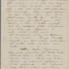 Peabody, Elizabeth [Palmer], mother, ALS to. Aug. 19-20, 1844. 