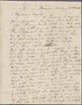 Peabody, Elizabeth [Palmer], mother, ALS to. Nov. 20, 1844. 