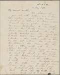 Peabody, Elizabeth [Palmer], mother, ALS to. [Oct.? 1847].
