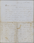 Peabody, Elizabeth [Palmer], mother, AL (incomplete) to. Feb. 10-[13], 1848.