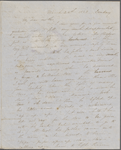 Peabody, Elizabeth [Palmer], mother, ALS to. Mar. 26, 1848.