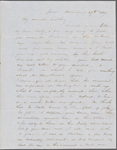 Peabody, Elizabeth [Palmer], mother, ALS to. Jun. 27, 1849. 