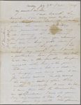 Peabody, Elizabeth [Palmer], mother, ALS to. Jul. 17 [i.e. 16], 1849. 