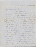 Peabody, Elizabeth [Palmer], mother, ALS to. Aug. 1, 1849. 