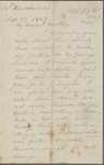 Peabody, Elizabeth [Palmer], mother, AL to. Sep. 27, 1849. 