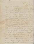 Peabody, Elizabeth [Palmer], mother, ALS to. Oct. 10, 1849. 