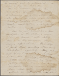 Peabody, Elizabeth [Palmer], mother, ALS to. Nov. 18, [1849]. 