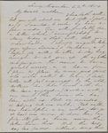 Peabody, Elizabeth [Palmer], mother, AL (incomplete) to. Nov. 22, 1850.