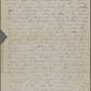 Peabody, Elizabeth [Palmer], mother, ALS to. Feb. 12, 1851.