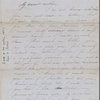 Peabody, Elizabeth [Palmer], mother, ALS to. Apr. 13, 1851.
