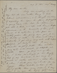 Peabody, Elizabeth [Palmer], mother, ALS to. Aug. 19, 1851.