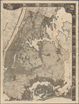 General map of the city of New York, consisting of boroughs of Manhattan, Brooklyn, Bronx, Queens and Richmond