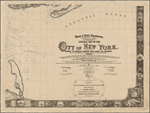 General map of the city of New York, consisting of boroughs of Manhattan, Brooklyn, Bronx, Queens and Richmond