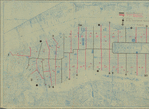 Map of Manhattan showing the district and section boundaries of the Dept. of Street Cleaning