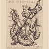 St. George and the dragon (holiday card)