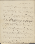 Peabody, Elizabeth P[almer, sister], ALS to. Jun. 1822. 