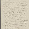 Peabody, E[lizabeth] P[almer, sister], ALS to. [1826 or 1827]