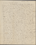 Peabody, Elizabeth [Palmer], sister, ALS to. Jan. [18?], [1827?]