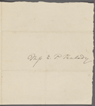Peabody, Elizabeth P[almer, sister], ALS to. [1827?]. With ANS from Lydia Haven.