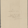 Peabody, [Elizabeth Palmer,] sister, ALS to. Feb. 9, [182-].