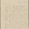 [Peabody, Elizabeth Palmer or Mary Tyler], sister, AL (incomplete) to. [May] 20, [1831?].
