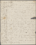 Peabody, Elizabeth P[almer, sister], ALS to. Dec. 27, [1831?]. 