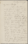 Peabody, Elizabeth P[almer, sister], ALS to. [1832 or 1833] 