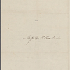 Peabody, Elizabeth P[almer, sister], ALS to. [1832 or 1833] 
