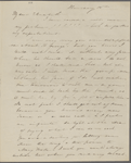 [Peabody], Elizabeth [Palmer, sister], ALS to. [Jul.?] 18-19, [1833?].