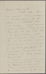 Peabody, Elizabeth P[almer, sister], ALS to. [1835?].