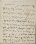 Peabody, Elizabeth P[almer, sister], ALS  to. Jul. 12, [1835].