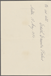 Edith Emerson Forbes ALS to Charles Eliot Norton, May 15, 1890