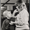 Michael Kearney and Collin Wilcox in rehearsal for the stage production The Family Way