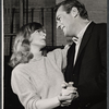 Collin Wilcox and Jack Kelly in rehearsal for the stage production The Family Way