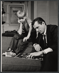 Michael Kearney and Arlen Dean Snyder in the stage production The Family Way