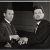 Sam Wanamaker and Steven Hill in rehearsal for the stage production A Far Country