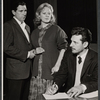 Kim Stanley, Steven Hill and unidentified in rehearsal for the stage production A Far Country