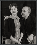 Sam Levene and unidentified other in rehearsal for the stage production A Far Country