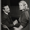 Sam Wanamaker and Kim Stanley in rehearsal for the stage production A Far Country