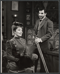 Viveca Lindfors and Mark Lenard in the touring stage production A Far Country