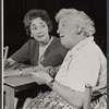 Mildred Dunnock and Margaret Rutherford in rehearsal for the stage production Farewell, Farewell Eugene