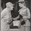 Margaret Rutherford and Leueen MacGrath in the stage production Farewell, Farewell Eugene