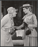 Margaret Rutherford and Leueen MacGrath in the stage production Farewell, Farewell Eugene