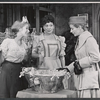 Leueen MacGrath [right] and unidentified others in the stage production Farewell, Farewell Eugene