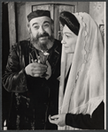 Paul Lipson and Peg Murray in the stage production Fiddler on the Roof